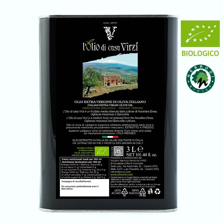 Olio EVO Virzì 1L 2026 - BIO 