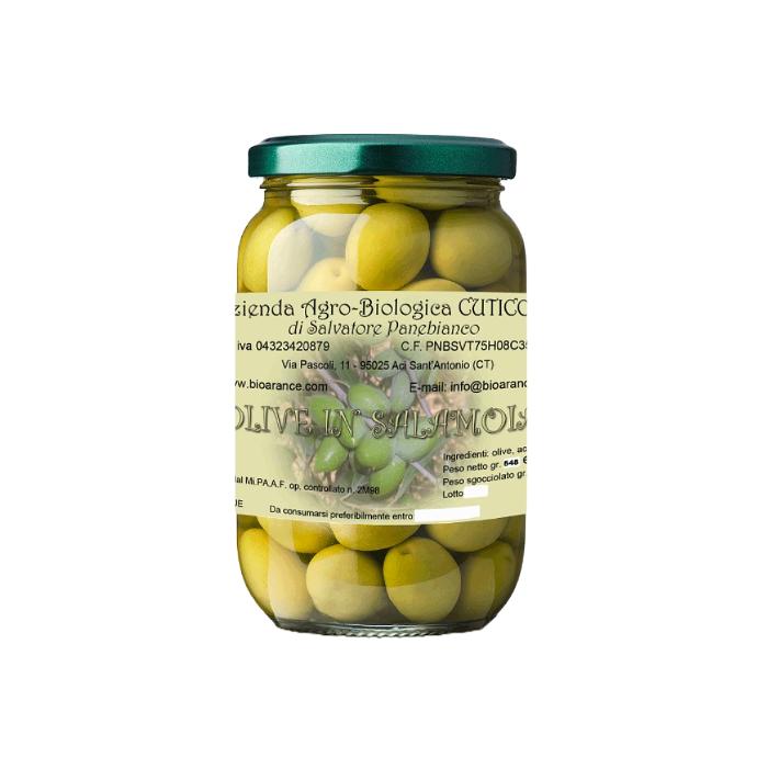 Olive verdi in salamoia da 300gr - BIO