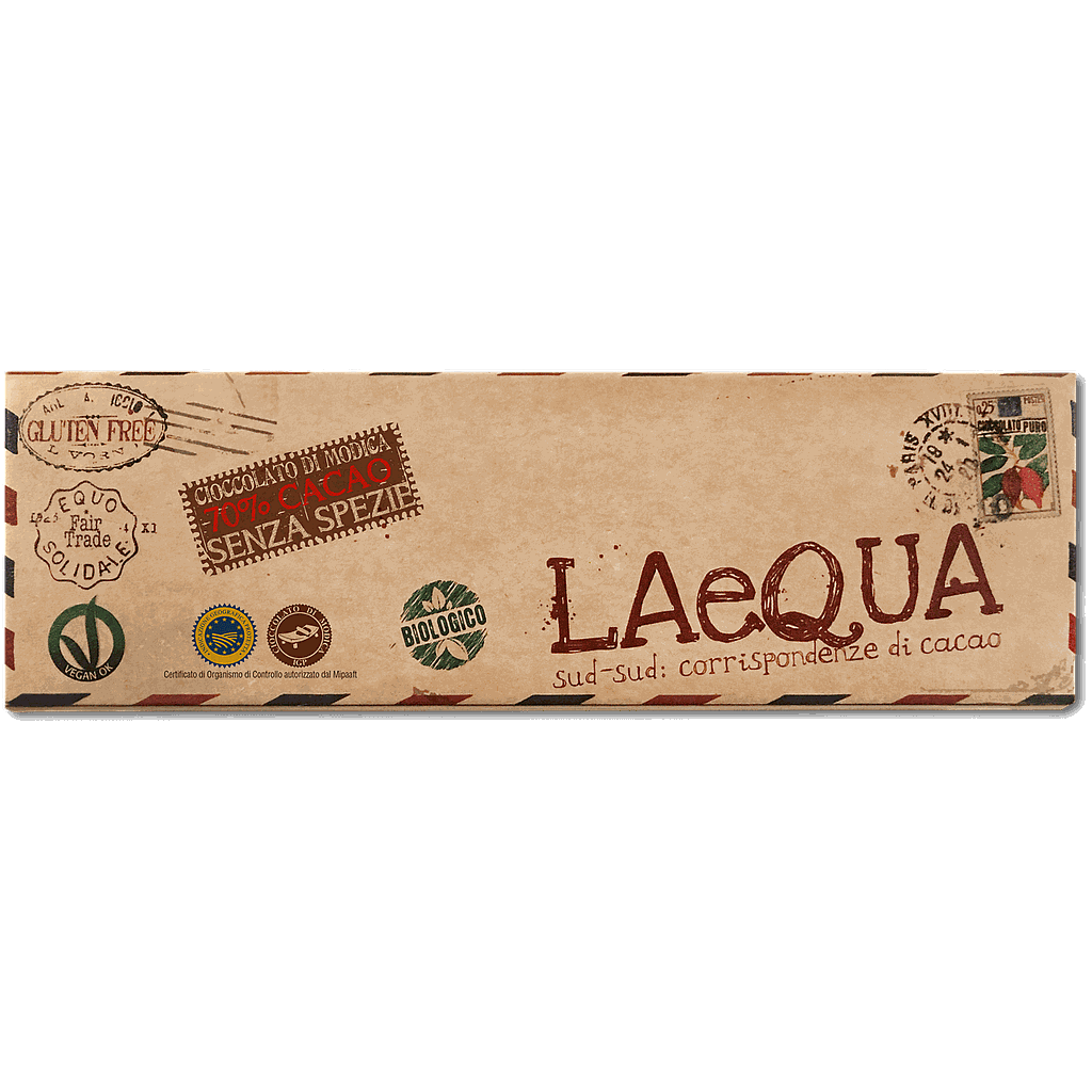 Cioccolato di Modica 70% cacao da 60 gr - BIO