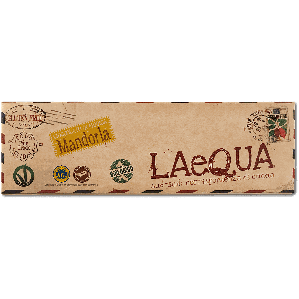 Cioccolata di tradizione con mandorle 60g - BIO