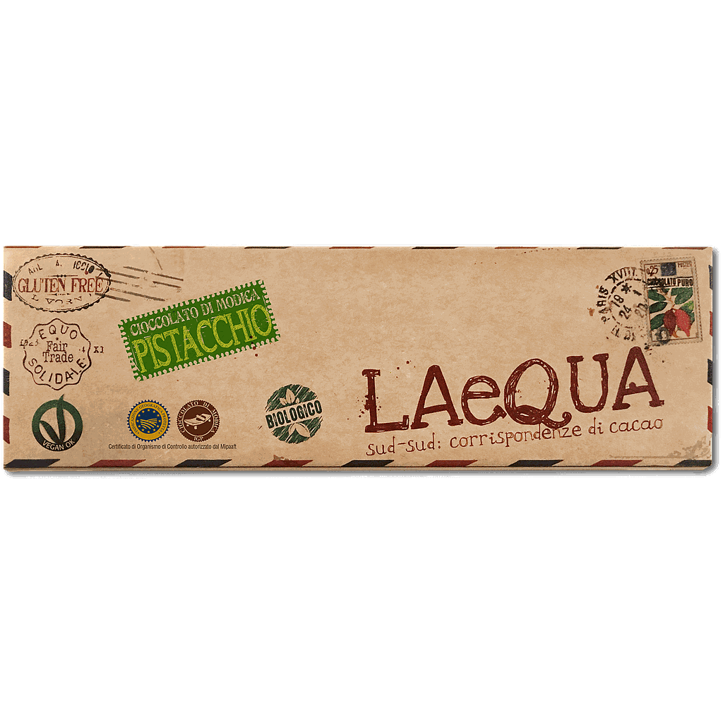 Cioccolato di Modica con pistacchi da 60gr - BIO